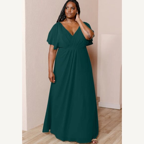 Revelry Teal Wedding Dress - Picture 4 of 4